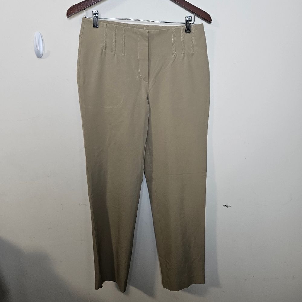 Gunex Brunello Cucinelli Tan Trouser Dress Pant Straight Leg Size 6